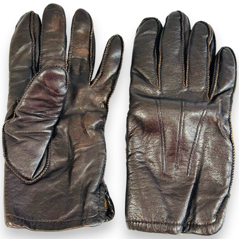Fownes Driving Gloves M Fur Lined Genuine Leather WPL 9522